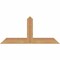 Ekena Millwork Portland Timber Gable Bracket, Western Red Cedar, 36"W x 16"H x 1 1/2"D x 3 1/2"F, 11/12 Pitch GBW036X16X0204POR00SWR - alternate 1